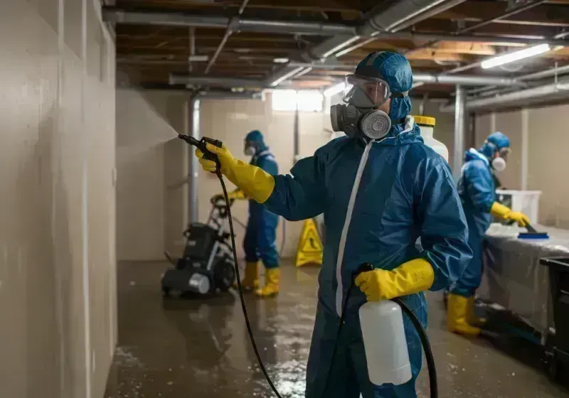 Basement Sanitization and Antimicrobial Treatment process in Keytesville, MO